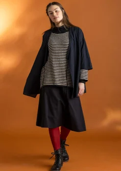 Vävd kimono i ekologisk bomullsdobby